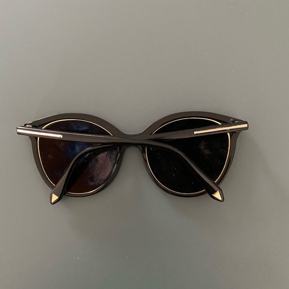 Victoria Beckham handmade in Italy gold black shades sunglasses main image 4